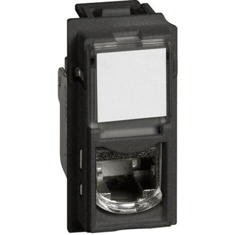 Bticino Living Now RJ45 Toolless Steckverbinder IDC Kat 6A UTP Schwarz KG4279C6