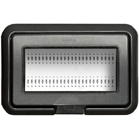 Bticino LivingLight Abdeckrahmen Wasserdicht IP55 Grau 4 Module 24604L