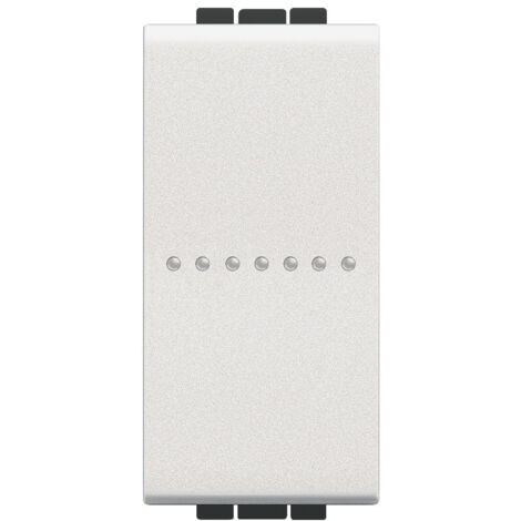 Bticino LivingLight botón axial 10A 1P blanco N4055N