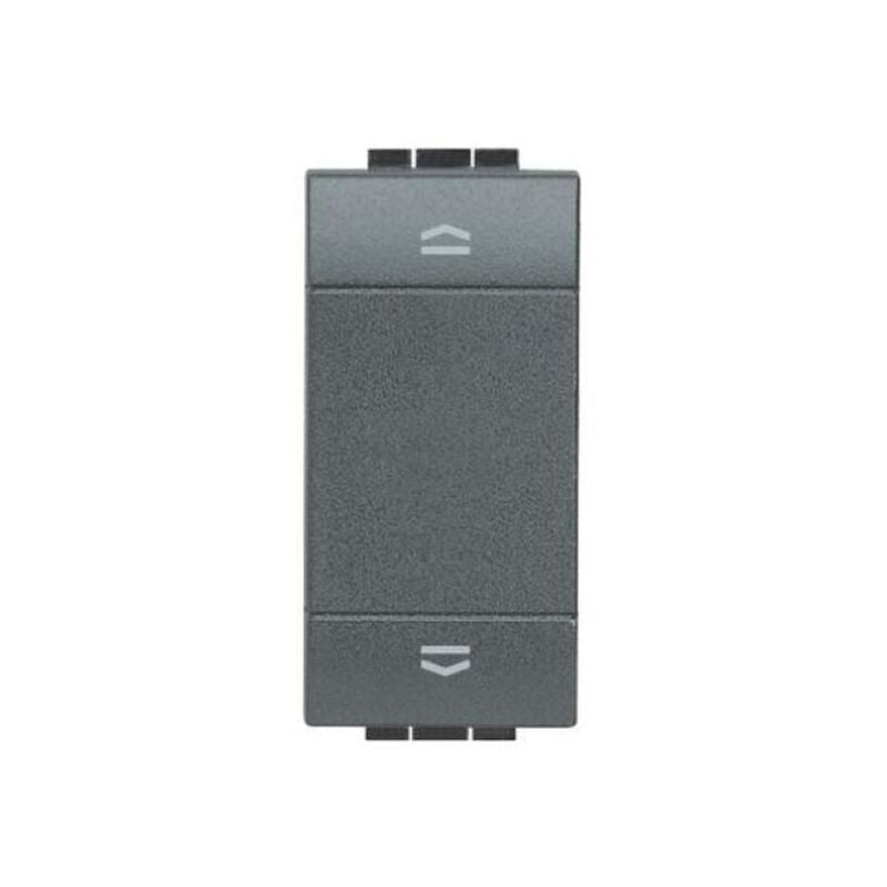 Bticino - livinglight double bouton emboîté anthracite - l4037n