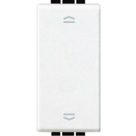 Bticino livinglight interruptor de doble botón blanco-n4027n