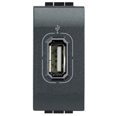 Bticino livinglight presa usb colore antracite l4285
