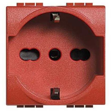 Bticino Livinglight prise schuko rouge L4140/16R