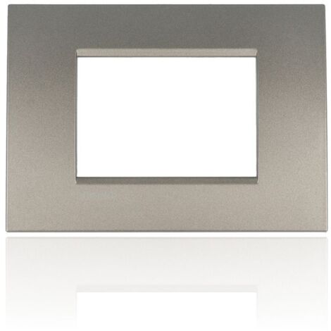 BTICINO LNA4803AE - Placca Quadra 3 Moduli - Avenue - LivingLight