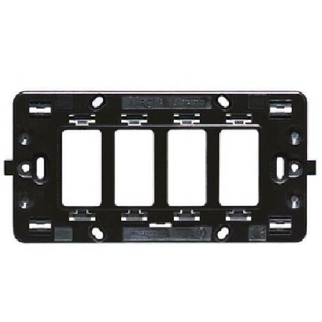 Bticino magic black support 4 modules 504s