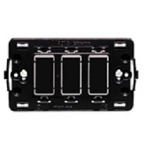 Bticino magic supporto nero 3 moduli 503r