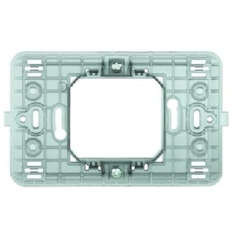 Bticino magic supporto trasparente 2 moduli centrati 500s/23a