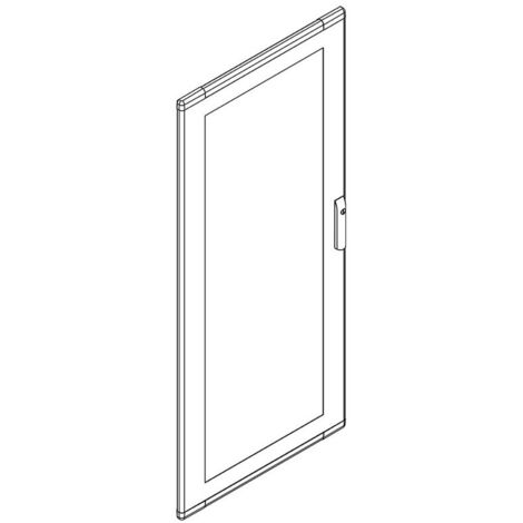 Bticino MAS puerta de cristal para armarios de pie LDX400 LDX800 93690V