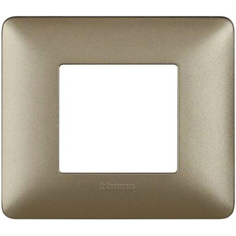 Bticino Matix Abdeckrahmen 2 Module Farbe Titanium AM4802MTA
