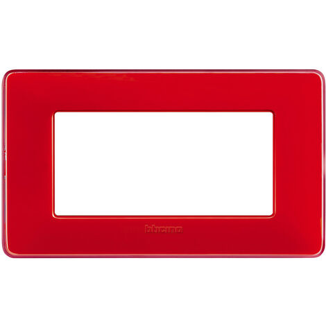 Bticino Matix Abdeckrahmen 4 Module Farbe Korallenrot AM4804CRD
