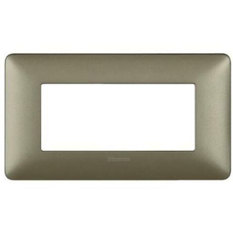 Bticino Matix Abdeckrahmen 4 Module Farbe Titanium AM4804MTA