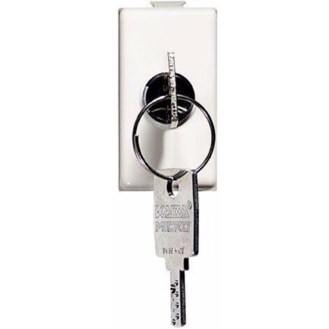 Bticino matix interruttore 2p 10a con chiave colore bianco am5007
