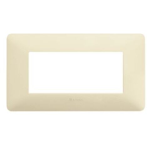 Bticino matix placca 4 moduli colore avorio am4804cav