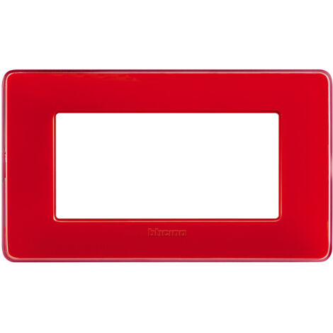Bticino Matix Placca 4 Moduli Colore Corallo Am4804crd
