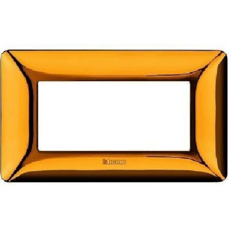 Bticino matix placca 4 moduli colore oro lucido am4804gor