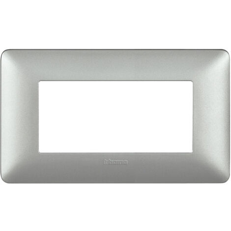 Bticino matix placca 504 4p Moduli silver AM4804MSL