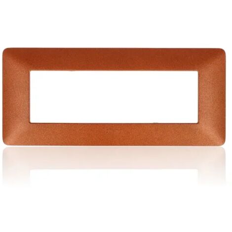 Bticino matix placca 6 posti colore rosso terra am4806trt