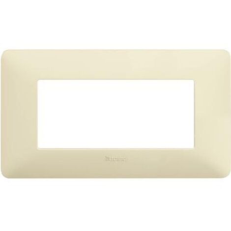 Bticino matix plate 4 modules couleur ivoire am4804bav