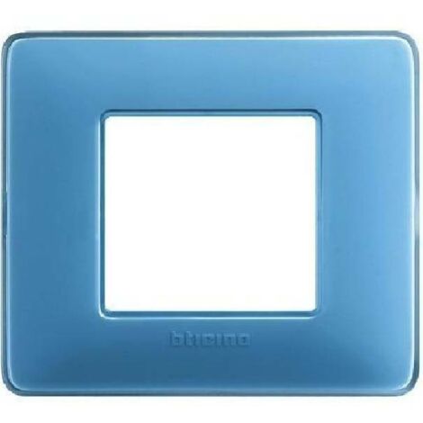 Bticino matix plato 2 plazas colores turquesa am4802car