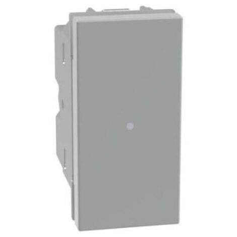 Bticino matixgo 1p 10ax interruptor axial iluminado gris - jg4051