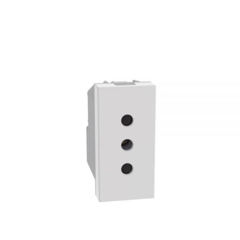 Bticino MatixGo Presa 2P+T 10 A 250Vac Bianco - JW4113
