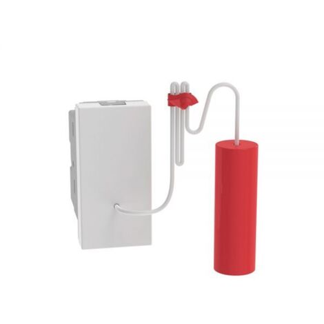 Bticino MatixGo Pulsante a tirante 1P (NO/NC) 10 A – 250Vac Bianco - JW4033