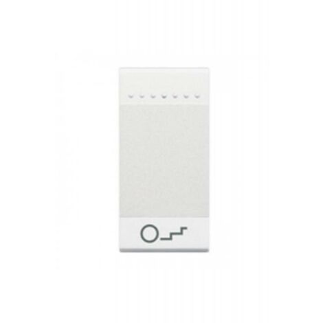 Bticino myhome copritasto illuminabile 1 modulo simbolo luce scale colore bianco n4915bn