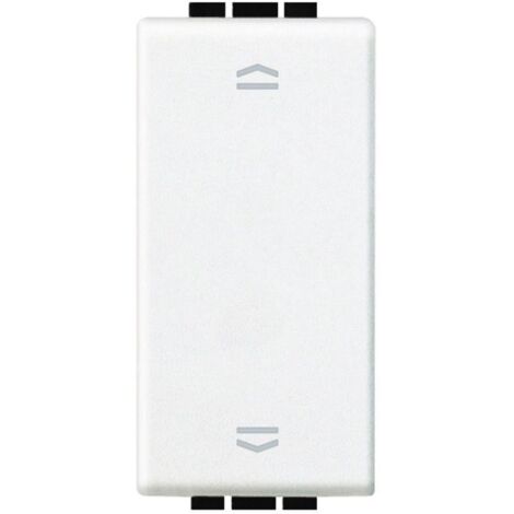 BTICINO N4037 - Pulsante Doppio (1P/No)+(1P/No) Interbloccato 10A 250 Vac - Bianco - LivingLight