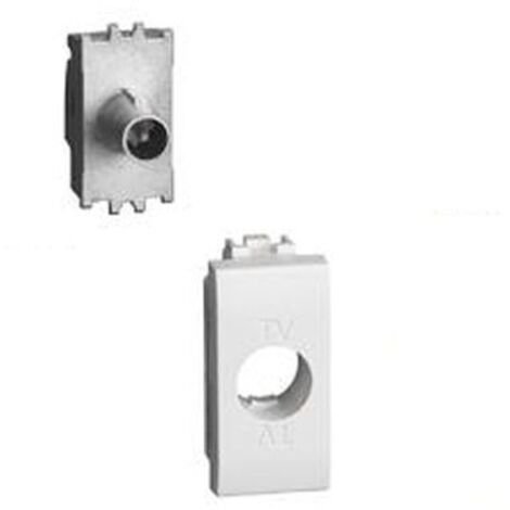 BTICINO N4202P10N - Presa Coassiale TV Passante Terminale 10dB LivingLight