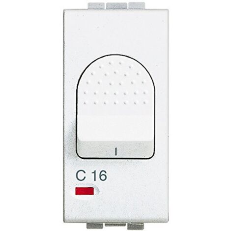 BTICINO N4301/16 - Interruttore magnetotermico 1P+N 16A da frutto