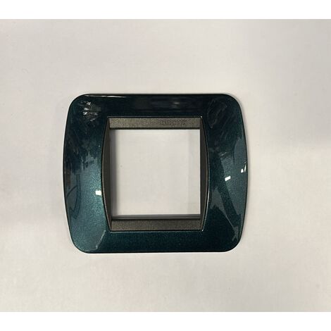 BTICINO - PLACCA 2 MODULI BLU METALLIZZATO L4802BT