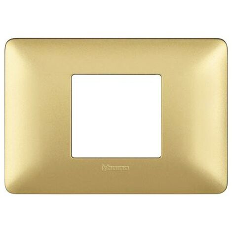 BTicino Placca 2 moduli centrati Matix AM4819MGL – colore gold