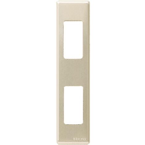 Bticino placca 2 moduli verticale oxida 5367/2x