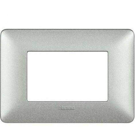 Bticino placca 3 moduli  matix bianco calce am4803tbc
