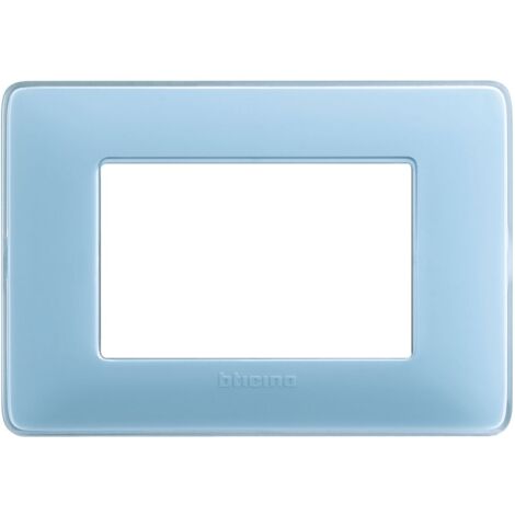 Bticino placca 3p colors turchese serie matix am4803car