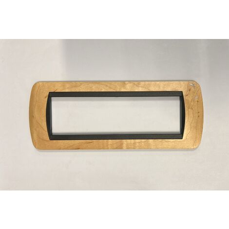 BTICINO - PLACCA 7 MODULI IN LEGNO DI ACERO L4807LAR