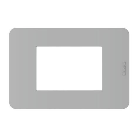 BTICINO Placca MatixGO 3 moduli Grigio