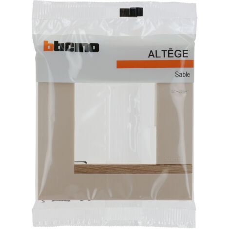 Bticino - Plaque Altège Collection Déco 1 poste - Finition Sable