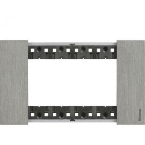 Bticino Platte Living Now 4 Module Farbe: Eis KA4804ZG