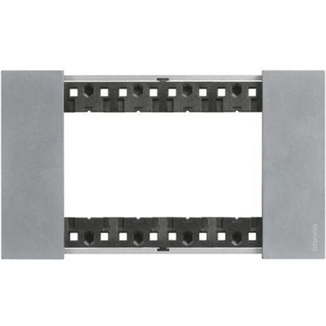 Bticino Platte Living Now 4 Module Farbe: Moon KA4804NW
