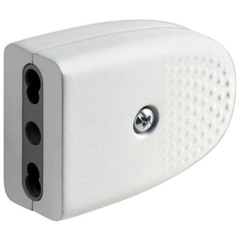 Bticino Platzsparende 2+E 10/16A-Zweifachsteckdose weiß S2670TAE