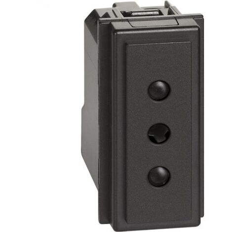 Bticino Presa 2P+T 10A 250Vac colore Nero - KG4113