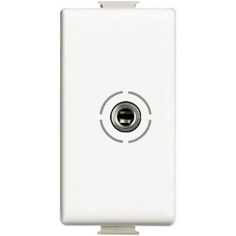 BTicino Presa Audio Jack 3,5 mm Serie Màtix 1 Modulo – Bianco  Cod. AM4280