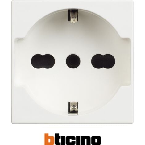 Renaudo.. BTICINO IDROBOX PRESA SCHUKO BIPASSO IN CUSTODIA IP40 2 MODULI