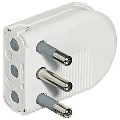 Bticino Prise économique 16A blanc câble réglable S2496TAE