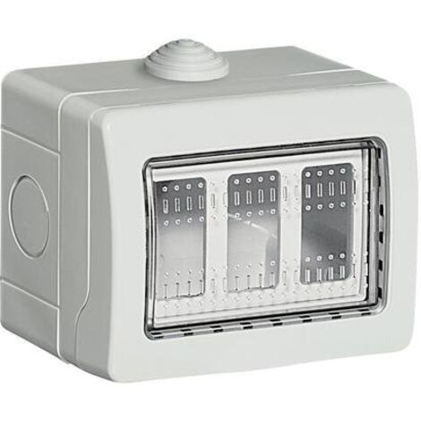 Bticino s25503e custodia idrobox ip55 bianco 3 moduli - bticino