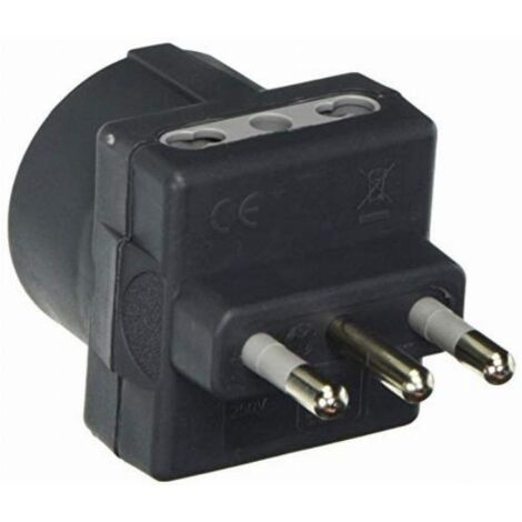 Bticino S3611G adattatore per presa di corrente Tipo L (IT) Tipo L (IT) + Tipo F Antracite