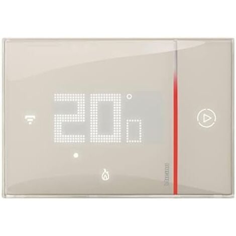 Bticino SXM8002R TERMOSTATO WIFI DIGITALE Smarther2 with Netatmo, Termostato da Incasso, Programmabile, Comando da App, Alexa e Google, Sabbia, Prodotto ricondizionato