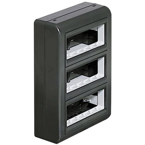Bticino tableau multifonctionnel mural 18 modules gris 150418GR