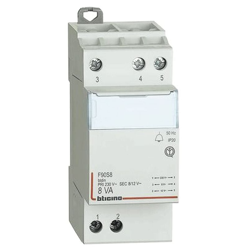 Bticino - Transformateur pour sonnettes 230V/12V F90S8